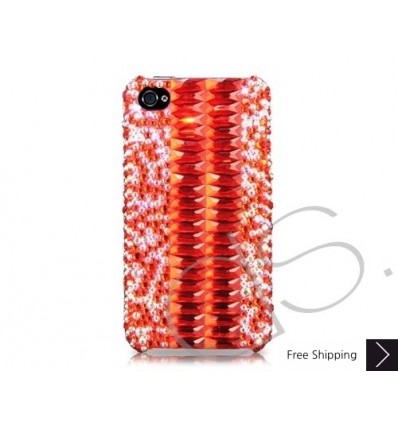 Ladder Bling Swarovski Crystal Phone Cases - Red 