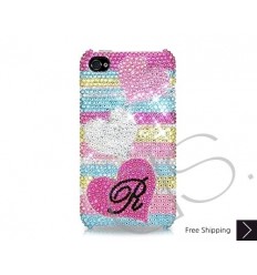 Fall in love Personalized Bling Swarovski Crystal Phone Cases - Stripe