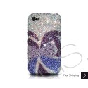 Butterfly Swarovski Crystal Bling iPhone Cases - Purple