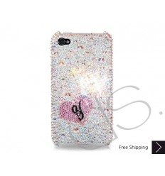 Fall in love Personalized Bling Swarovski Crystal Phone Cases - Silver