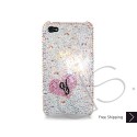 Fall in love Personalized Swarovski Crystal Bling iPhone Cases  - Silver