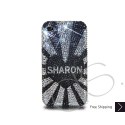 Initials Series Personalized Swarovski Crystal Bling iPhone Cases - Sharon