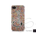 Rainbow Personalized Swarovski Crystal Bling iPhone Cases 