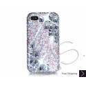 Symmetric  Swarovski Crystal Bling iPhone Cases - Platinum