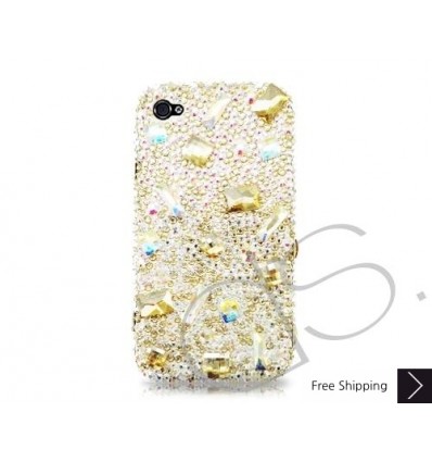 Diamond Scattered Bling Swarovski Crystal Phone Cases - Yellow