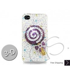 Lollipop Bling Swarovski Crystal Phone Cases - Purple