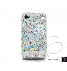 Disperse Bling Swarovski Crystal Phone Case - Gray