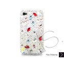 Diamond Scattered Swarovski Crystal Bling iPhone Cases  - White