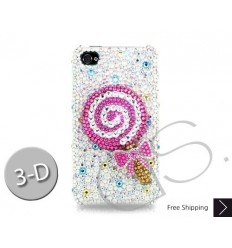 Lollipop Bling Swarovski Crystal Phone Cases - Pink