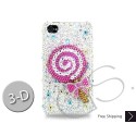 Lollipop Swarovski Crystal Bling iPhone Cases  - Pink