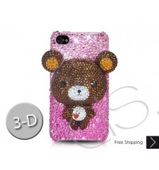 Bear 3D Crystallized Swarovski iPhone Case - Brown