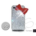 Red Ribbon Swarovski Crystal Bling iPhone Cases  