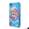 Pop Owl Swarovski Crystal Bling iPhone Cases 