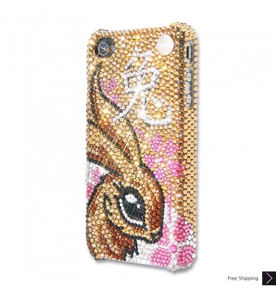 Chinese Zodiacs Rabbit Crystal iPhone Case