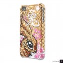 Chinese Zodiacs Rabbit Swarovski Crystal Bling iPhone Cases 