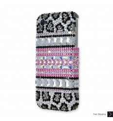 Leopard Stripe Swarovski Crystal Bling iPhone Cases 