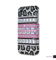 Leopard Stripe Crystal iPhone Case