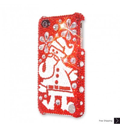 Snowflake Santa Crystal Phone Case