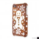 Snowflake Gingerbread Swarovski Crystal Bling iPhone Cases 