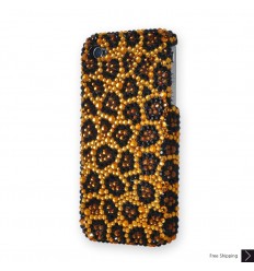 Leopard Print Crystal Phone Case