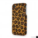Leopard Print Swarovski Crystal Bling iPhone Cases 