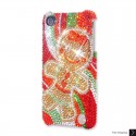 The Gingerbread Cookie Swarovski Crystal Bling iPhone Cases 