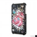 Glowing Hearts Swarovski Crystal Bling iPhone Cases 