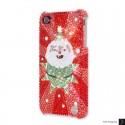 Cute Santa Swarovski Crystal Bling iPhone Cases 