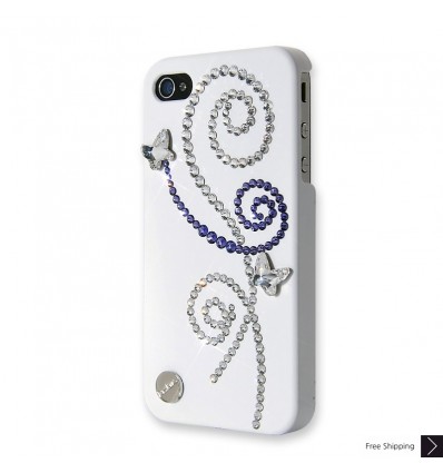 Butterfly Shadow Crystal Phone Case