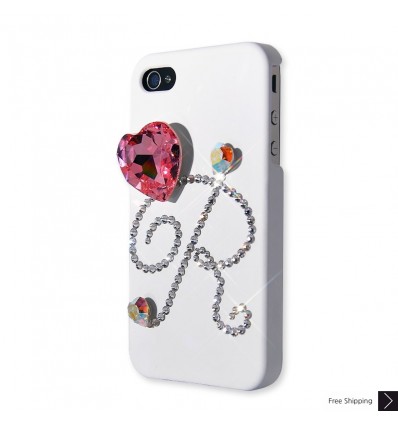 Rose Heart Crystal Phone Case