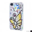 Butterfly Heart Swarovski Crystal Bling iPhone Cases 